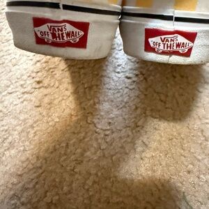 Vans Kids Yellow and White Sneakers